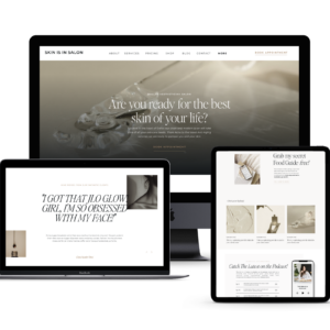 Skin Is In | Showit Website Template